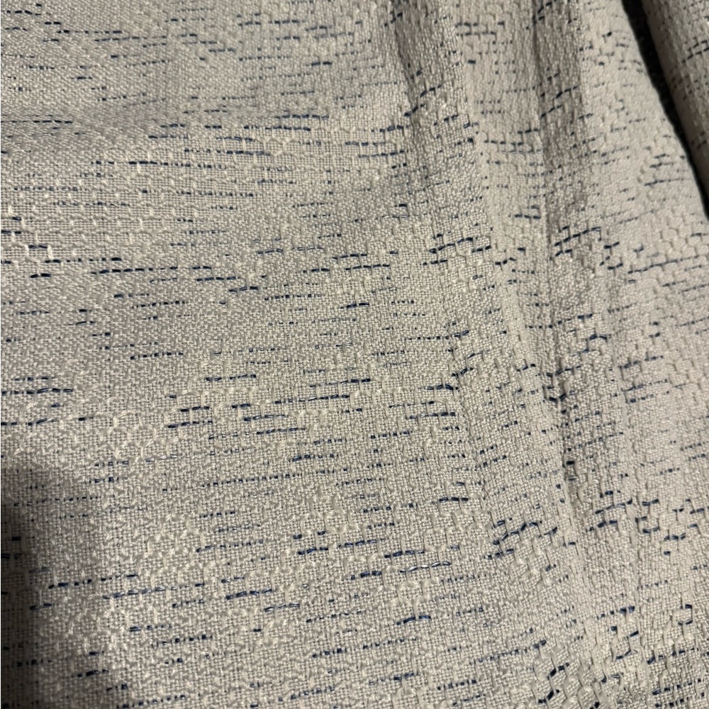 Project 62 Cream and Blue Textured 83” Blackout Curtains - Picture 2 of 6